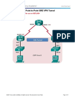 Lab - Configuring A Point-to-Point GRE VPN Tunnel: Topology