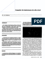 Perfil Fisiológico Del Jugador de Balonmano de Alto Nivel: Dr. J.A. Gutiérrez