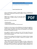 ¡No Temas! 10 Días para Vencer El Miedo