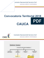 Presentación Convocatoria Territorial Cauca