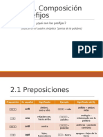 Prefijos - Preposiciones - Adverbios