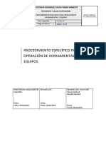 PE-SSA-06 - Op. Herramientas y Equipos