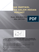 TUGAS MEKENIKA II Gerak Partikel Bermuatan Dalam Medan Magnet