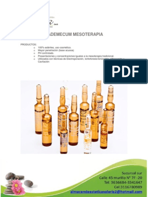 Fosfatidilcolina 5% - Ampollas - Solución Lipolítica - Mesoterapia 