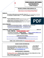 Percussion Methods Class Week 11 Online Lesson