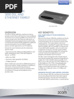 3com Router 3000 DSL AND Ethernet Family: Key Benefits