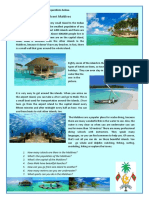 The Magnificent Maldives: Read The Text and Answer The Questions Below