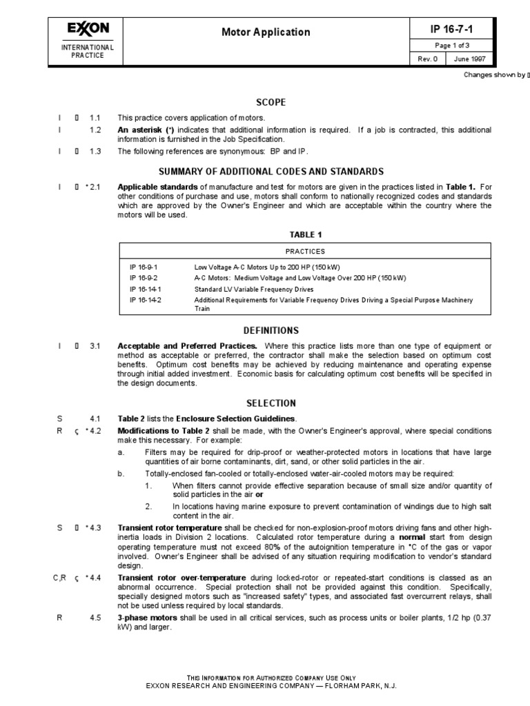 Motor Application Guidelines and Standards | PDF | Electric Motor | Switch