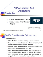 FreeMarkets: Procurement & Outsourcing Strategies
