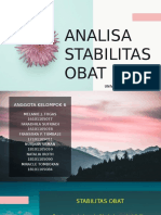 Analisa Stabilitas Obat