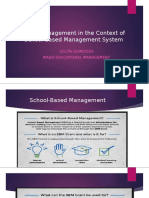 Fiscal Management in The Context of School-Based Management