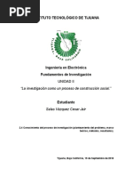 Instituto Tecnológico de Tijuana: "La Investigación Como Un Proceso de Construcción Social."