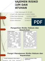 Manajemen Risiko Hukum dan Kepatuhan