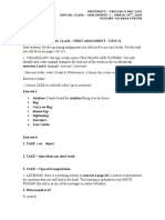 Exercise 6 (Take) : Uniminuto - English 3 NRC 1452 Virtual Class - Assignment 1 - March 18, 2020 Teacher Yolanda Pinzón