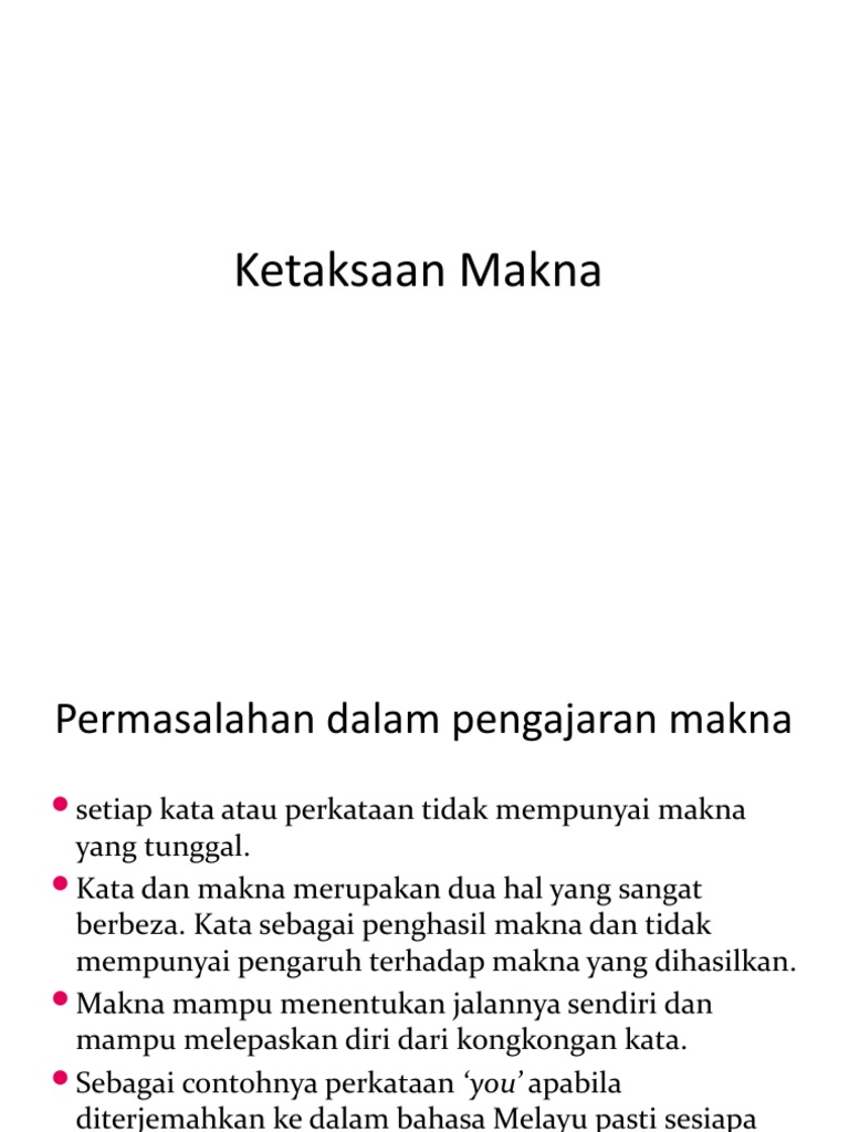Ketaksaan Makna Pdf