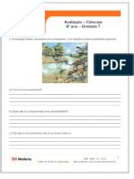Avaliação Ciências 6º Ano Unidade 7 - PDF Download Grátis PDF