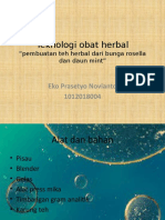 Teknologi Obat Herbal