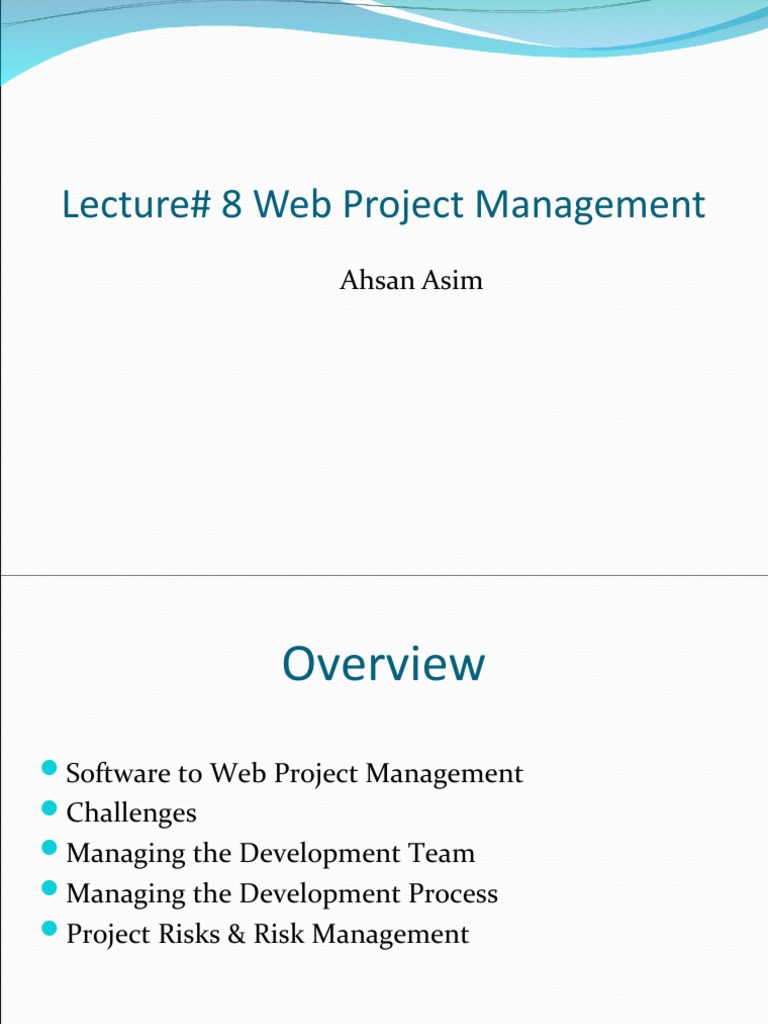 Web Project Management Essentials | PDF | Project Management | Risk ...