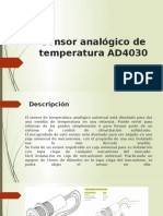 Sensor Analógico de Temperatura AD4030 Exposicion