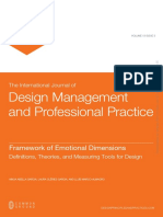 Design Management and Professional Practice: Framework of Emotional Dimensions