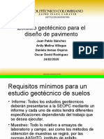 Estudio Geotecnico para El Diseño de Pavimentos Version Poli