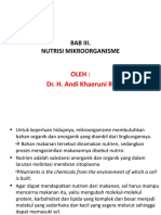 3. NUTRISI MIKROORGANISME