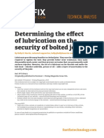 Determining The Effect of Lubrication On The Security of Bolted Joints - Holly B. Martin