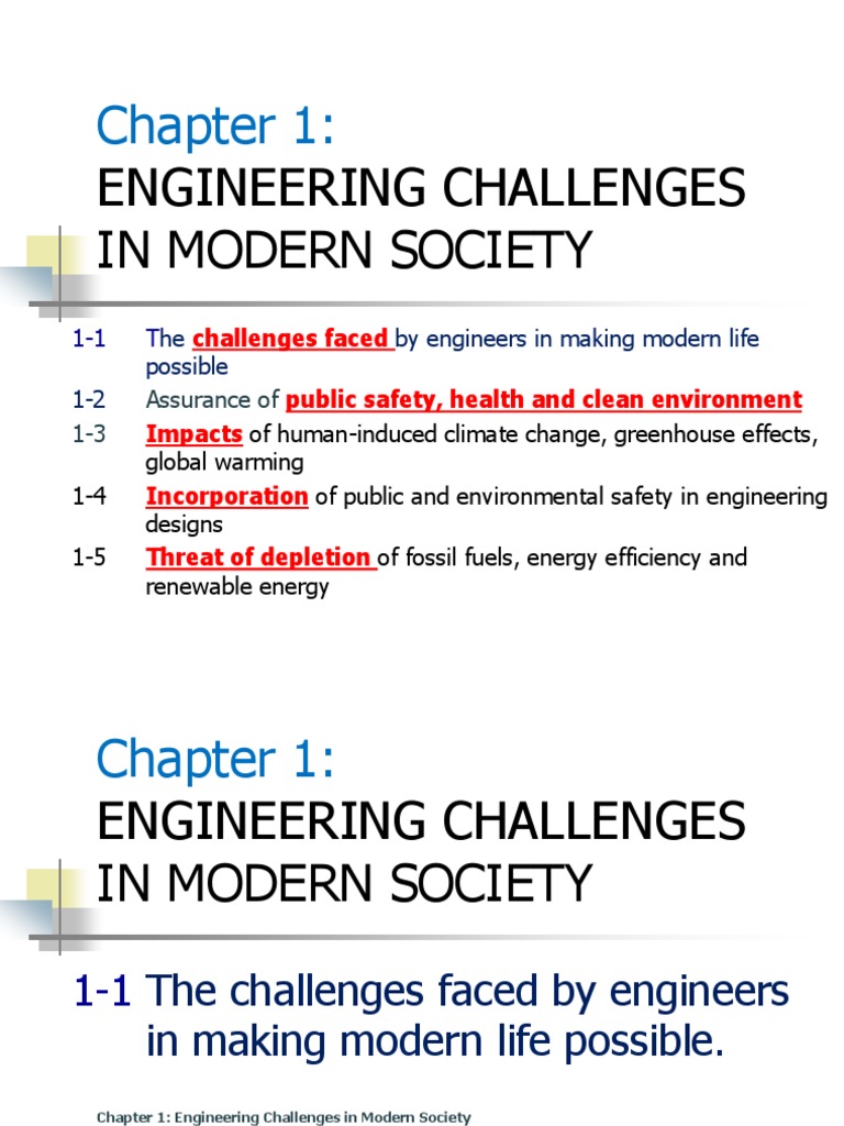 Engineering Challenges in Modern Society | PDF | Engineer | Engineering