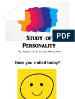 Study of Personality: Ms. Joanna Liezl C. de Luna, Mapsy, RPM