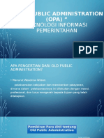 OPA: Old Public Administration