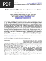 Fruit Morphology of The Genus Pimpinella (Apiaceae) in Turkey PDF