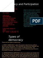 Democracy and Partiipation