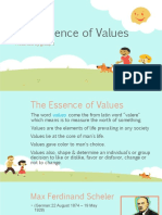 The Essence of Values Explored