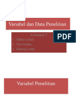 Variabel Dan Data Penelitian
