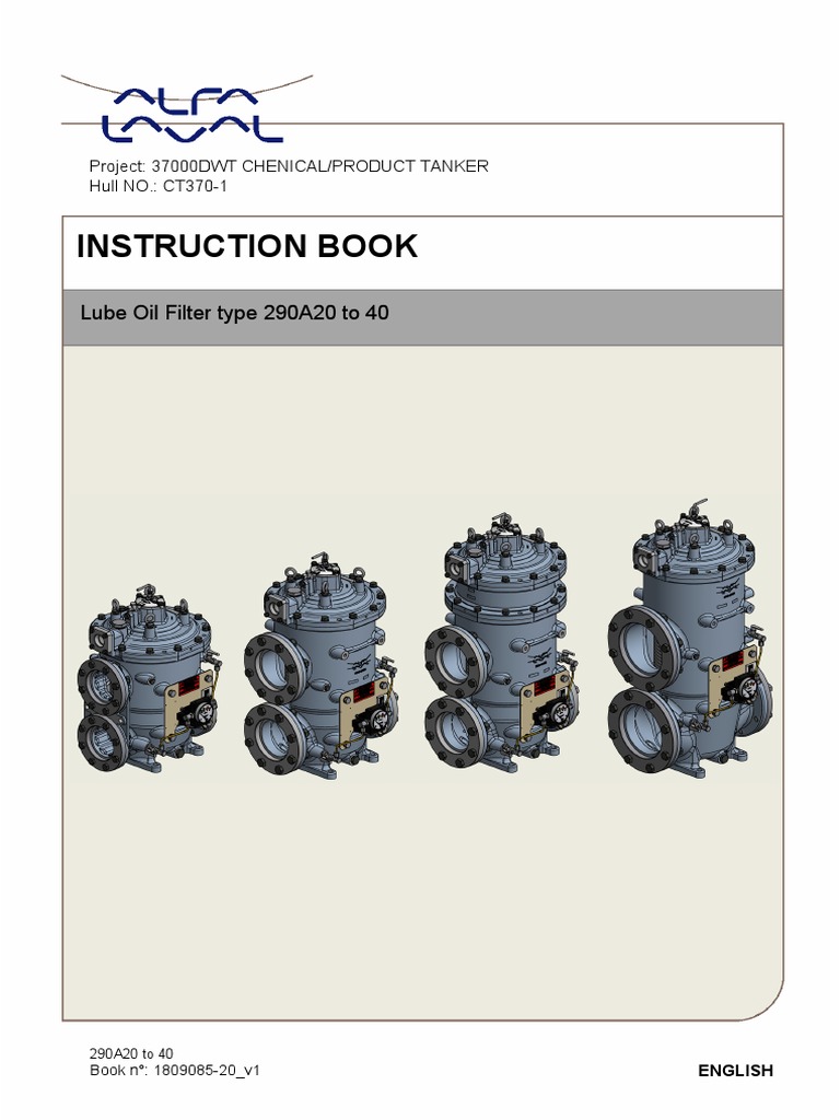 AUTO. CLEANING FILTER MANUAL FOR 290A 20 To 40 | PDF | Lubricant | Piston