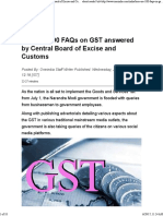 100 FAQs - GST