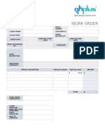 IC Service Work Order Template 8963