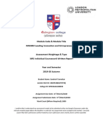 2019-2020 Autumn MN5004NI Leading Innovation and Entrepreneurship CW 2 Written Report SAT0759 Sandesh Tamrakar