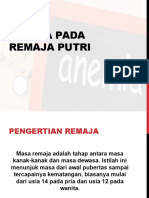 Anemia Pada Remaja Putri