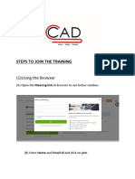 CAD Training Steps