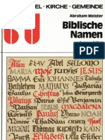 Biblische Namen Kurz Erklärt