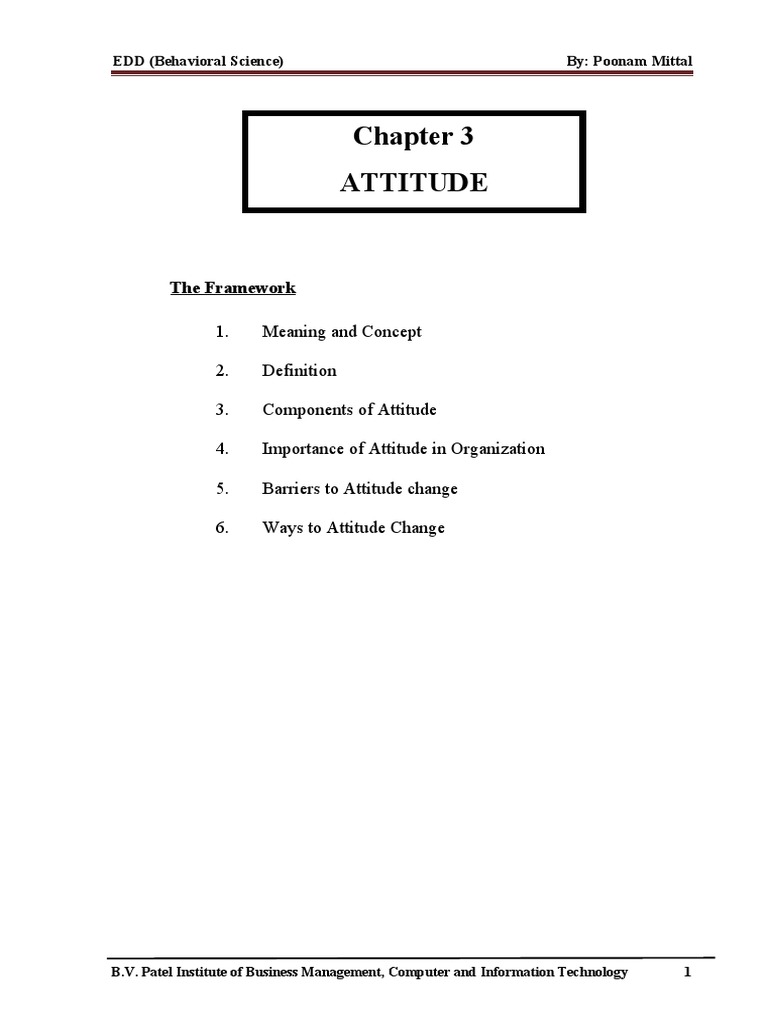Understanding Attitudes in Organizations | PDF | Attitude (Psychology ...
