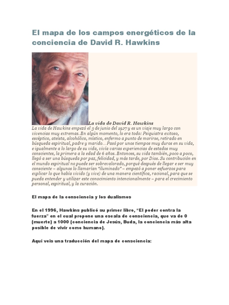 El Mapa de La Conciencia de David Hawkins | PDF | Amor | Felicidad