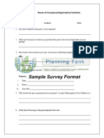 Property Dealer Survey Questionnaire Sample 1