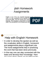 English Homework Assignments