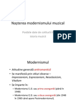 Curs 3-5 - Nasterea modernismului muzical