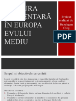 Cultura Alimentară În Europa Evului Mediu