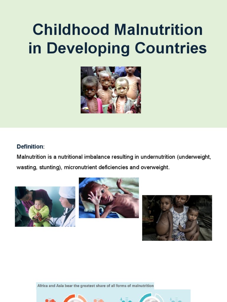 Childhood Malnutrition in Developing Countries | PDF | Malnutrition ...