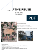 Adaptive Reuse: B.Chandu 16031AA013