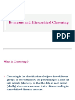 K-Means and Hierarchical Clustering